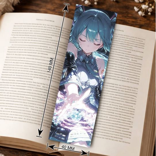 Закладка 4х14см Мику Хацуне 4