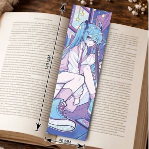 Закладка 4х14см Мику Хацуне 5