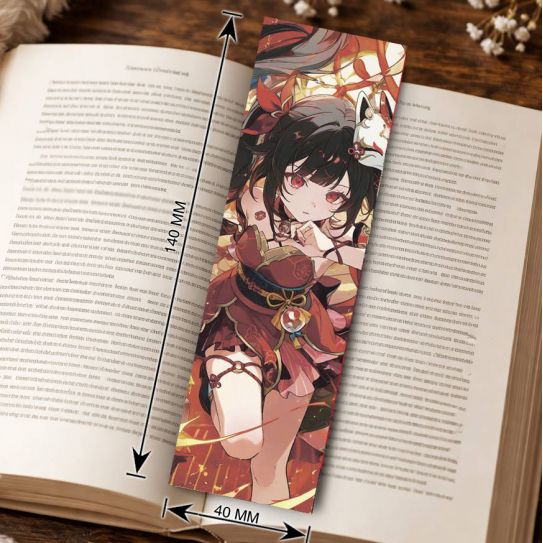 Закладка 4х14см Honkai: Star Rail 3