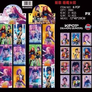 Набор коллекционных-карточек бустеров на ленте K-POP Охотницы на демонов 1 (12 бустеров по 7 карточек)