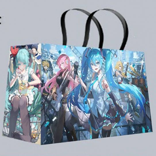 Подарочный пакет большой Мику Хацуне 60 на 43 см