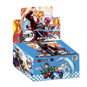 Блок с коллекционными карточками-бустерами Клинок рассекающий демонов 23 (32 бустера, 96 карточек + 2 кейса)