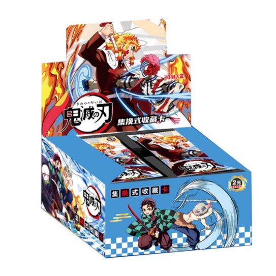 Блок с коллекционными карточками-бустерами Клинок рассекающий демонов 23 (32 бустера, 96 карточек + 2 кейса)