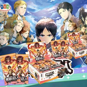 Блок с коллекционными карточками-бустерами Атака Титанов 2 (30 бустеров, 120 карточек)