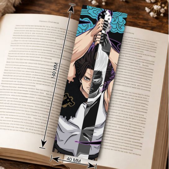 Закладка 4х14см Черный клевер 3