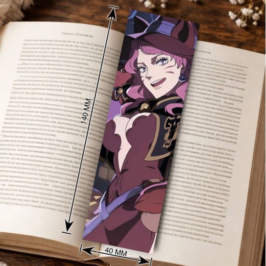 Закладка 4х14см Черный клевер 7