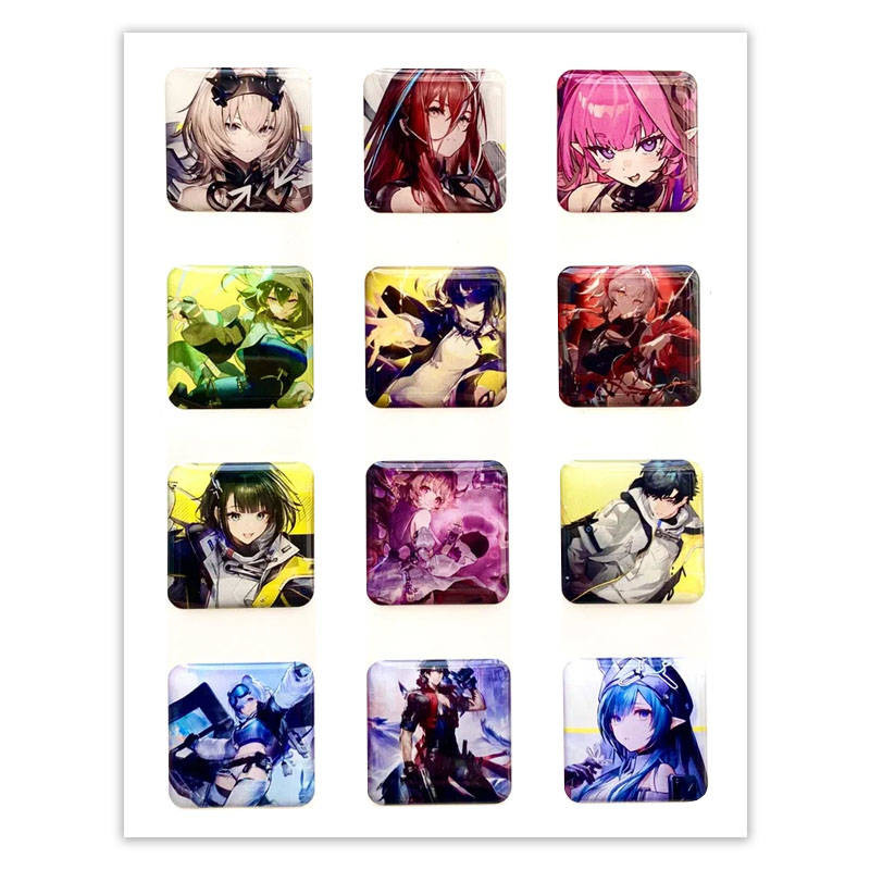 Набор 3D стикеров 12шт Arknights 1