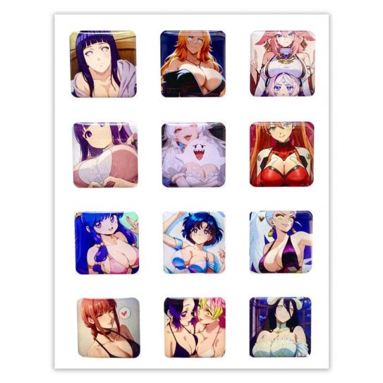 Набор 3D стикеров 12шт Этти 4