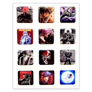 Набор 3D стикеров 12шт Берсерк 1