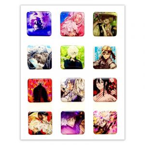 Набор 3D стикеров 12шт Адский рай 1