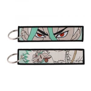 Брелок тканевый с кольцом Каменный доктор Доктор Стоун 7