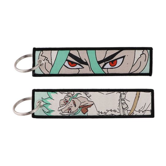 Брелок тканевый с кольцом Каменный доктор Доктор Стоун 7