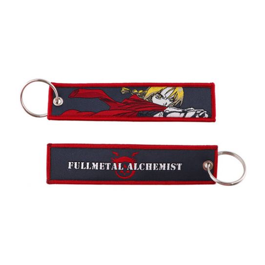 Брелок тканевый с кольцом Стальной алхимик 15