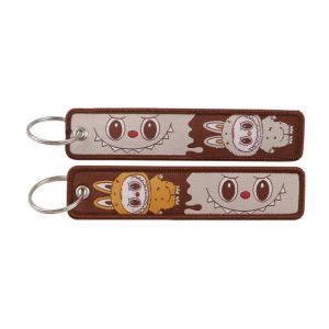 Брелок тканевый с кольцом Лабубу 18