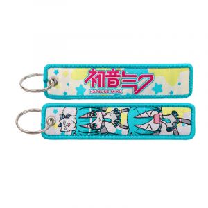 Брелок тканевый с кольцом Мику Хатсуне 19