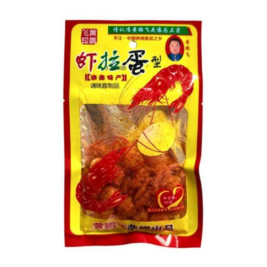 Снек соевый HUANG PENGFEI с вкусом ОСТРОГО КРЕВЕТКИ 20гр/30шт/14бл (цена за штуку)