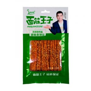 Снек соевый LYU GIN LONG ОСТРЫЕ с кунжутом ВКУС ОСТРЫЙ ЖАРЕНЫЙ КУМИН (з) 76гр/10шт/10бл (цена за штуку)