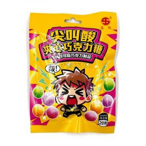 Шоколадное драже VITALITI в глазури КИСЛЫЕ с вкусом МИКС 20гр/20шт/12б (цена за штуку)