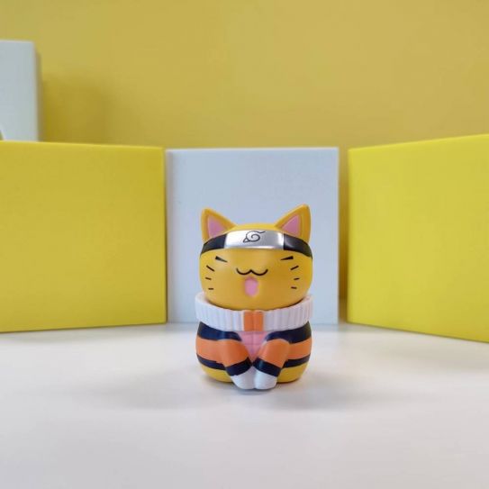 Набор аниме фигурок из 8-х штук номер 1 Коты хокаге пародия на Молодой шиноби (6 см.) 1004