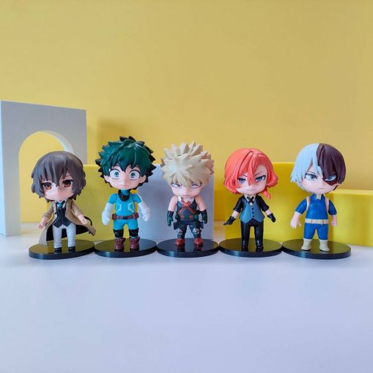 Набор аниме фигурок из 5-и штук "Моя геройская академия" (10 см.) 1018
