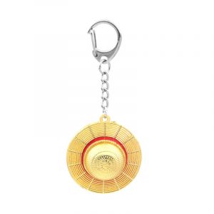Металлический брелок Ван Пис Шляпа Луффи
