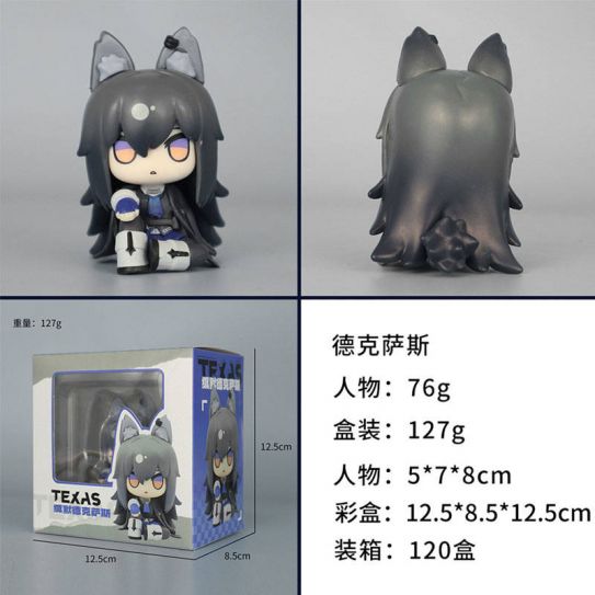 Aниме фигурка Arknights Texas (8 см) (цветная коробка)