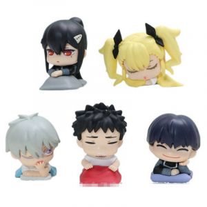 Набор аниме фигурок из 5-и штук Кайдзю №8 - Спящие 6 см (пластиковый пакет)