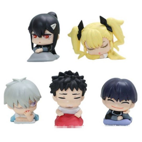 Набор аниме фигурок из 5-и штук Кайдзю №8 - Спящие 6 см (пластиковый пакет)