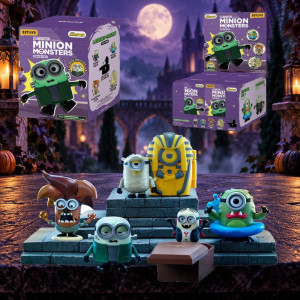 Гача фигурка коллекционная 52TOYS Миньоны Монстры (цена за шт. в блоке 4 шт.)