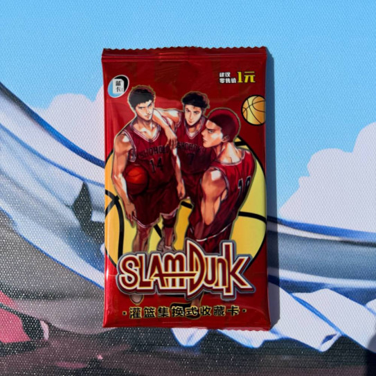 Бустер с коллекционными карточками Slam Dunk 1 (3 карточки внутри)