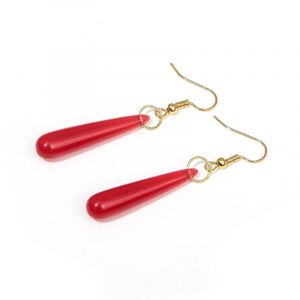 Серьги Красные капли Фрирен (пара)