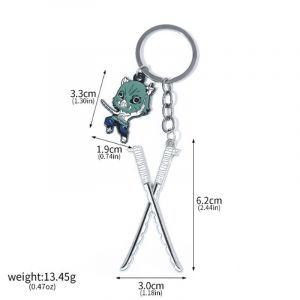 Металлический брелок Клинок рассекающий демонов Иноске