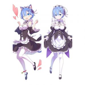 Наволочка для дакимакура 118 на 40 см РеЗеро Рэм