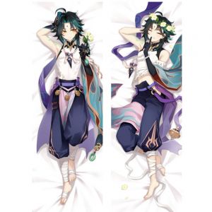 Наволочка для дакимакура 118 на 40 см Геншин импакт Сяо