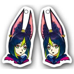 акриловые серьги 1-9