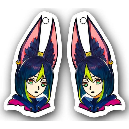 акриловые серьги 1-9