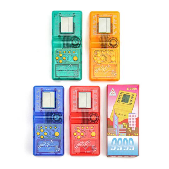 Тетрис электронный классический 9999в1 прозрачный корпус (цвет в ассортименте)