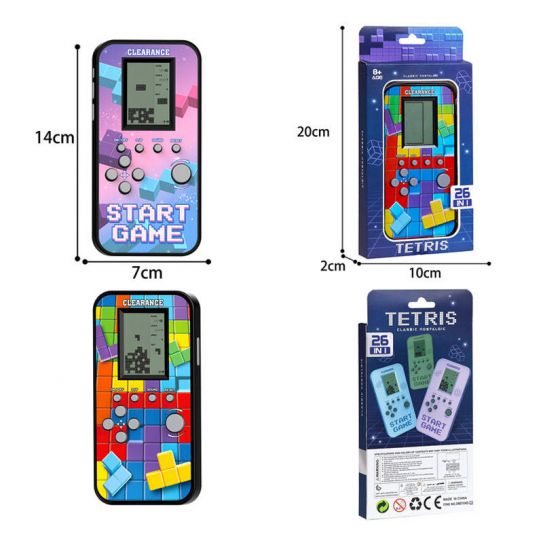 Тетрис электронный яркий корпус (цвет в ассортименте) 104