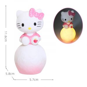 Светильник-ночник мини для детей Kawaii Moonlight: Hello Kitty, 12см (свет) 0601-S