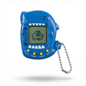 Тамагочи электронный питомец ч/б Акула на цепочке (цвет в ассортименте)