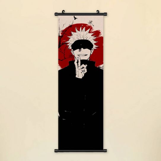 Гобелен 92 на 33 см Магическая битва Сатору Годжо 2