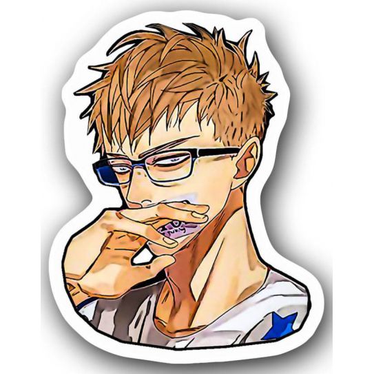 Деревянный светящийся значок АНИМЕ 22-96