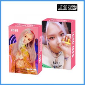 Фотокарточки LOMO CARD K-POP 1 односторонние 30 штук (8 на 5 см) 008 Black Pink (8)