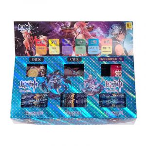 Блок с коллекционными карточками-бустерами Боги инпакт БОЛЬШОЙ 3 NEW (68 бустеров, 204 карточки + значки + премиальные карты)