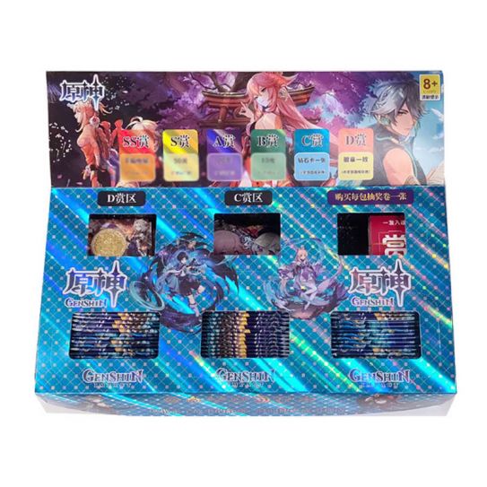 Блок с коллекционными карточками-бустерами Боги инпакт БОЛЬШОЙ 3 NEW (68 бустеров, 204 карточки + значки + премиальные карты)