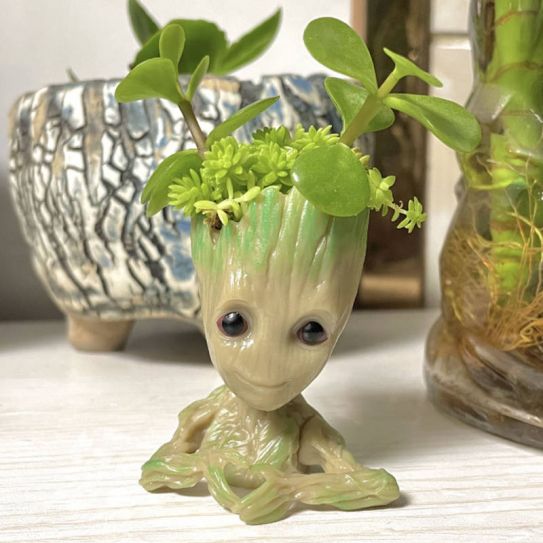 Фигурка Кашпо Грут с сердечком малый 6 см.(пластиковый пакет)