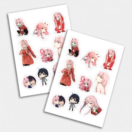 Стикеры А5 для ручной вырезки №0041 "Франкс"