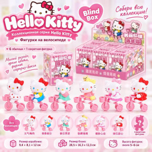 Гача фигурка коллекционная Hello Kitty 2 (цена за шт. в блоке 6 шт.)