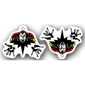 акриловые серьги 2-26