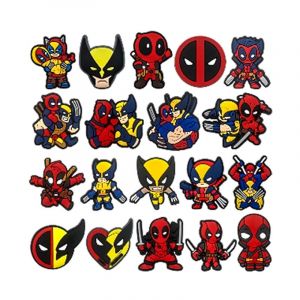 Набор джиббитсов Дедпул и Рассомаха (19 штук)